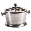 Zac Industrial Loft 10" Silver Aluminum 3 Bottle Wine Holder