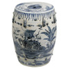Ayers Blue & White Global Bazaar Blue White Kylin Outdoor Garden Stool