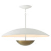 Delilah White Composite Bronze Canopy Pendant