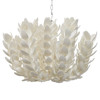 Palecek Coco Magnolia Coastal Beach Hand-Cut Coco Shell Hanging Pendant