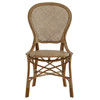 Lydia French Country Brown Rattan Dining Chair