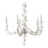 Klemm French Country Frost White Resin Candle Style Chandelier