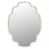 Petal Coastal Classic Oval White Resin Wall Mirror
