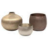 John-Richard Modern Classic Set Of Three Mink Medley Artisan Vase