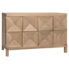 Quen Modern Classic Washed Walnut Diamond 2 Door Sideboard