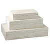 Tallulah Modern Classic Rectangular Beige Bone Decorative Box - Small