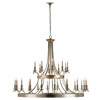 Liora French Country Silver Iron Ring Candle Style Chandelier