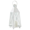 Callie French Country White Metal Outdoor Lantern - Small