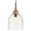 Cruz French Country 17" Cloche Pendant - Small