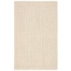 Neville Coastal Beach Taupe Sisal Solid Pattern Rug - 5'x8'