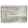 Remi Modern Classic Grey Hair-on-Hide Stainless Steel Dresser