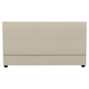 Anya Modern Classic Beige Upholstered Wood Headboard - Queen