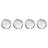 Marina Modern Classic 2.75" Crystal Clear Glass Balls, Set of 4 - Small