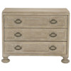 Sarabeth French Country Cerused Brown Wood Bachelor Chest