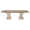 Sarabeth Modern Classic Cerused Brown Wood Rectangular Extendable Dining Table - 92-132"