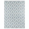 Knox Modern Blue Geometric Patterned Rug - 2'x3'