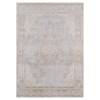 Esme French Country Distressed Grey Medallion Patterned Rug - 4'x6'