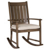 Club Aluminum Modern High Outdoor Rocker Chair - 46 inch