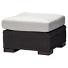 Rustic Modern N-dura™ Wicker Black Walnut Outdoor Ottoman