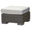 Rustic Modern N-dura™ Wicker Slate Grey Outdoor Ottoman