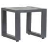 Finn Modern Grey Metal Square Outdoor Side End Table