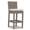 Yuna Coastal Beige Cushion Brown Outdoor Counter Stool