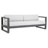 Finn Modern Grey Cushion Metal Outdoor Sofa