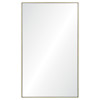 Yen Modern Classic Gold Stainless Steel Frame Rectangle Wall Mirror - Small