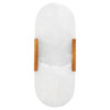 Hudson Modern Classic White Alabaster Antique Brass Steel Wall Sconce