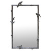 Alouette Global Bazaar Grey Bird Metal Mirror