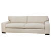 Cisco Home Loft Modern Classic Cream Cotton Upholstered Sofa - 96 inch