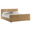 Daisy Coastal Beach Woven Natural Water Hyacinth Plinth Bed - King