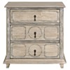 Eugene French Country Grey Washed Reclaimed Wood Nightstand