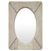 Margot Modern Rustic Grey Washed Reclaimed Wood Rectangular Wall Mirror