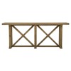 Darci Rustic Lodge Brown Reclaimed Wood Rectangular Console Table