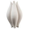 Gideon Modern Classic White Ceramic Floral Decorative Vase - Small