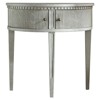 Felisima French Country Hand Carved Demilune Antique Grey Console Table