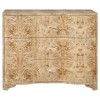 Worlds Away Plymouth Modern Classic Brown Burl Wood Dresser