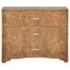 Worlds Away Plymouth Modern Classic Dark Brown Burl Wood Dresser