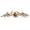 Rian French Brass Steel Floral Wall Sconce