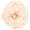 Cadmus Modern Copper Reclaimed Metal Wire Flower Wall Sculpture