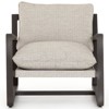 Maliyah Modern Classic Grey Cushion Bronze Aluminum Outdoor Lounge Chair