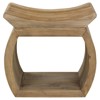 Florence Coastal Beach Reclaimed Elm Wood Stool