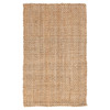 Jamie Coastal Beach Natural Brown Jute Rug - 2'6"x4'