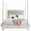 Juliette French Country White Wood Poster Bed - Queen