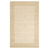 Norah Modern Classic Cream Wool Beige Border Solid Rug - 5'x8'