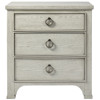 Hanna Coastal Beach White Wood Nightstand