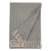 Sferra Modern Celine Charcoal Cotton Throw Blanket