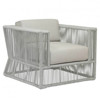 Mateo Coastal Grey Cushion Rope Outdoor Club Arm Chair