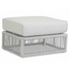Mateo Coastal Grey Cushion Rope Outdoor Ottoman